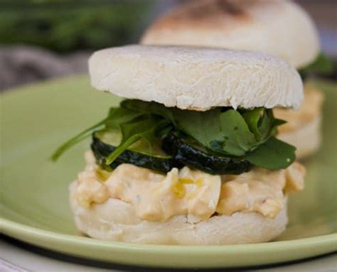 english-muffins-with-egg-salad-honest-cooking image