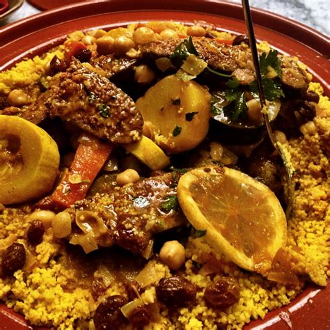 moroccan-merguez-and-vegetable-tagine-recipe-food image