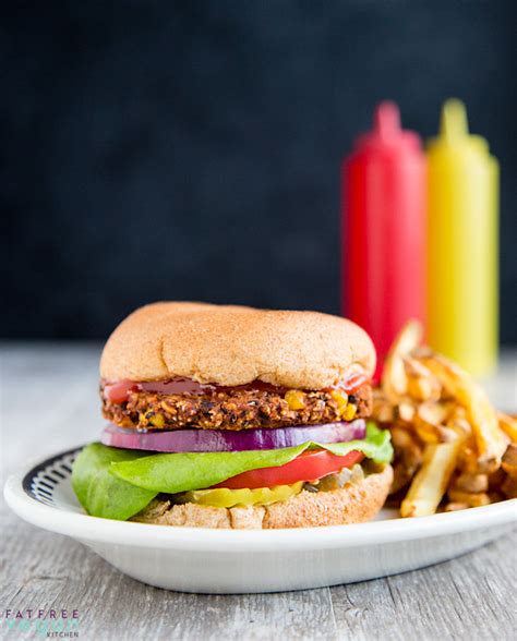 simple-black-bean-burger-fatfree-vegan-kitchen image