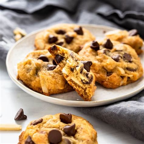 soft-chewy-coconut-almond-chocolate-chip-cookies image
