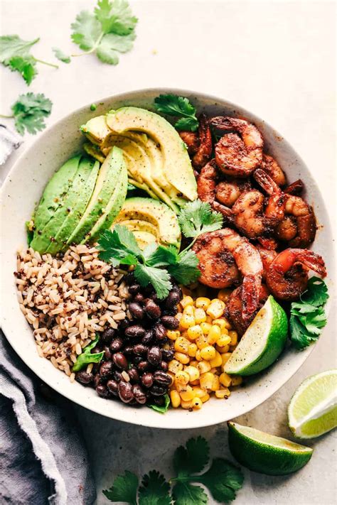 blackened-shrimp-avocado-burrito-bowls-the image