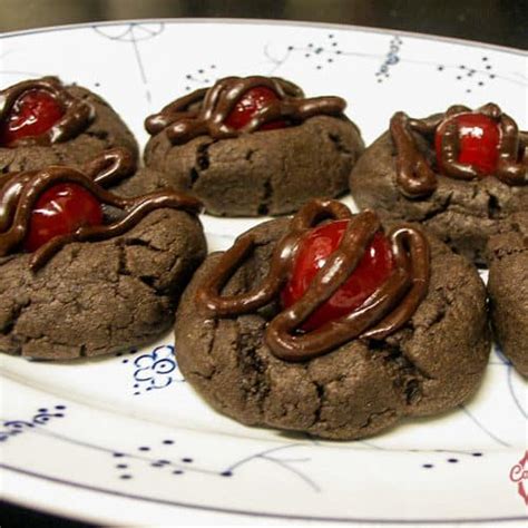 chocolate-covered-cherry-cookies-comfortable-food image