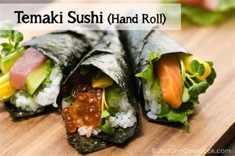 temaki-sushi-hand-roll-手巻き寿司-just-one-cookbook image