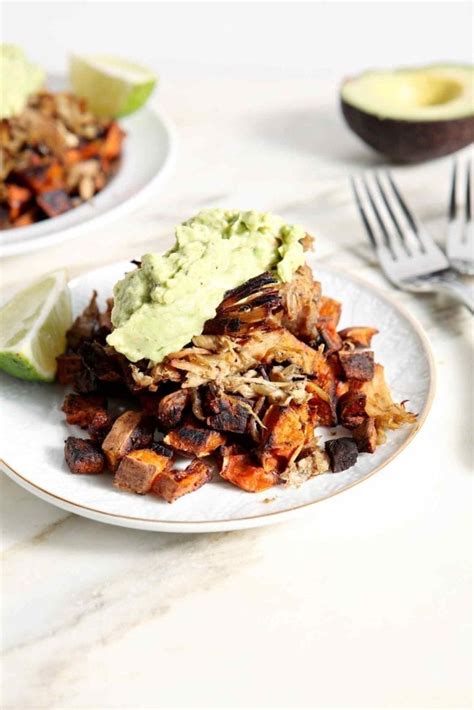 whole30-slow-cooker-pork-carnitas-plates-the-speckled image