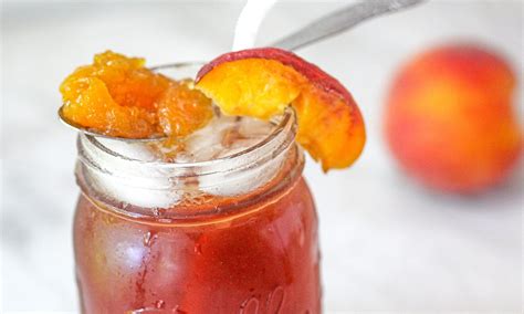 peach-jam-sweet-tea-and-bourbon-cocktail image