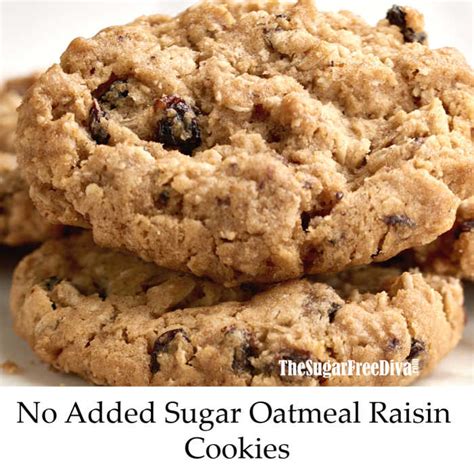 no-sugar-added-oatmeal-and-raisin-cookies image