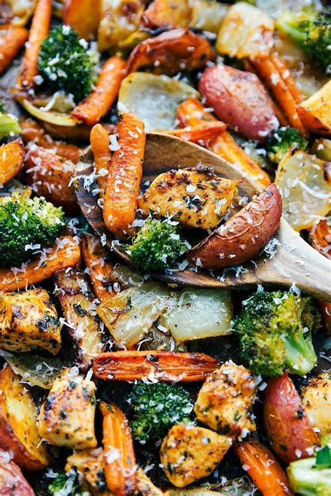 one-pan-roasted-garlic-parmesan-chicken-and-veggies image