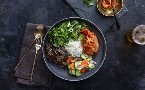 beef-bulgogi-bowl-with-kimchi-recipe-los-angeles image
