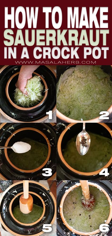how-to-make-sauerkraut-in-a-crock-pot-masalaherbcom image