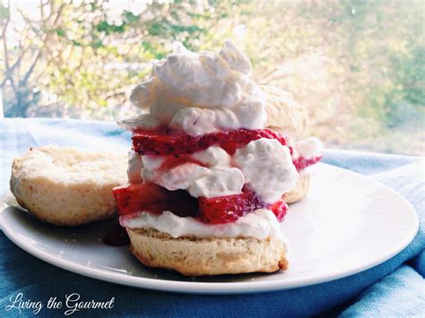 strawberries-cream-with-rosemary-shortcakes image