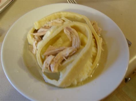 chicken-with-noodles-over-mashed-potatoes-tasty image