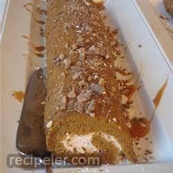 pumpkin-roll-with-toffee-cream-filling-and-caramel image