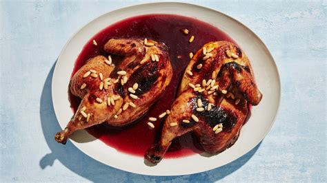 pomegranate-glazed-chicken-with-buttery-pine-nuts-recipe-bon image