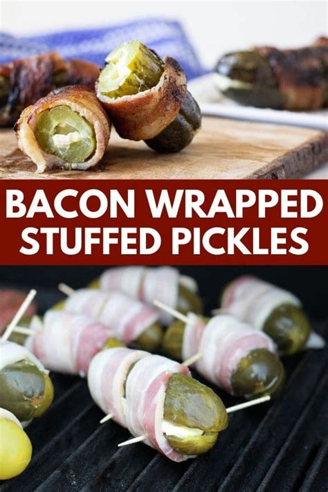 bacon-wrapped-pickles-stuffed-with-cream-cheese image