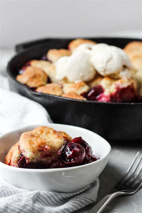 cherry-cobbler-with-homeade-flaky-biscuits-the-sweet image