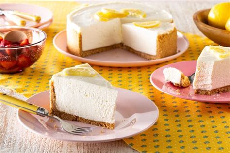 easy-no-bake-lemon-cheesecake image