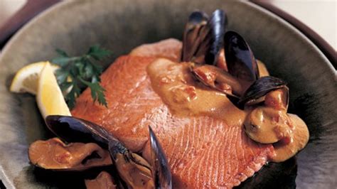 salmon-in-saffron-mussel-sauce-recipe-bon-apptit image