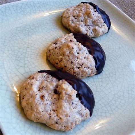 chocolate-dipped-almond-hazelnut-macaroons-food52 image
