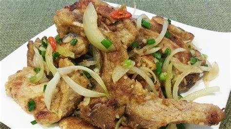 pan-fried-pork-chop-with-spicy-salt-cooking-videos image