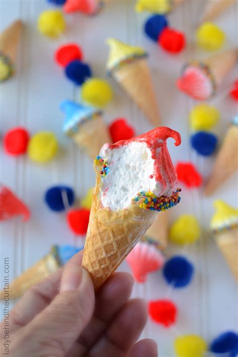 old-fashioned-marshmallow-filled-ice-cream-cones image