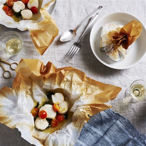 dorie-greenspans-butter-poached-scallops-in-a-pouch image
