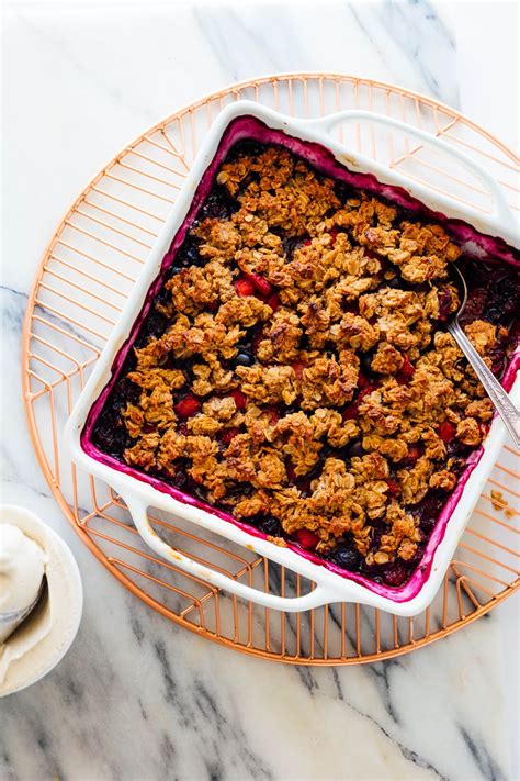 mixed-berry-crisp-recipe-gluten-free-cookie-and-kate image