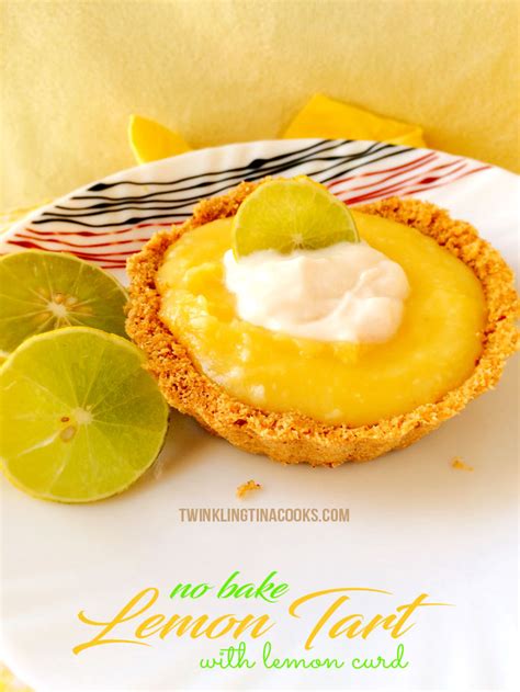 no-bake-lemon-tart-with-lemon-curd-twinkling-tina image