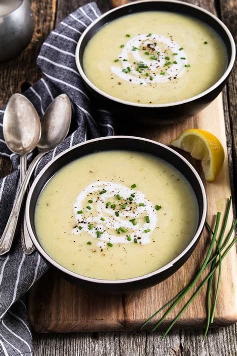 instant-pot-potato-leek-soup-quick-easy-vegan image