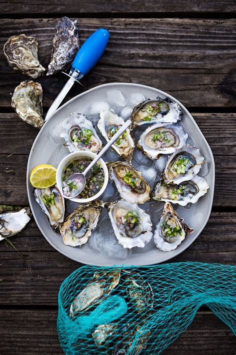 fresh-oysters-with-mignonette-sauce-recipe-feasting image