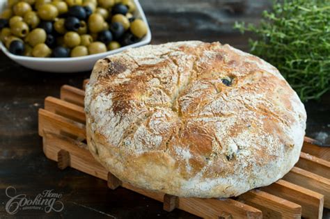 easy-homemade-olive-bread-home-cooking-adventure image