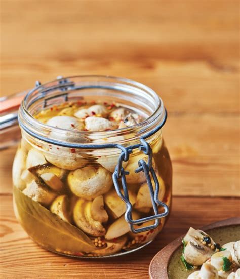 spicy-pickled-mushrooms-lidia image