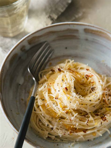 capellini-with-garlic-lemon-and-parmesan-spoon image