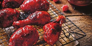 best-citrus-chicken-with-raspberry-barbecue-sauce image