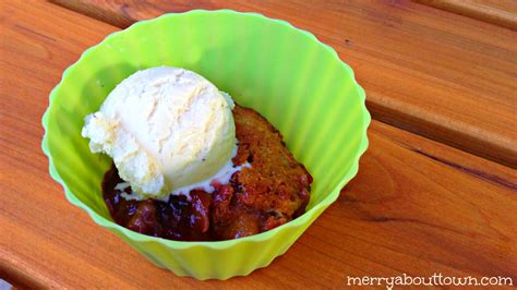 deliciously-decadent-and-easy-cherry-peach-cobbler image
