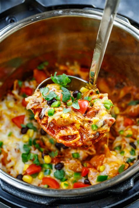 vegetarian-instant-pot-taco-pasta-recipe-peas image