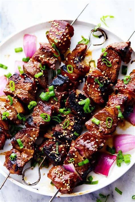 grilled-asian-garlic-steak-skewers image