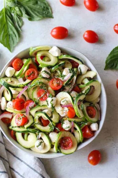 caprese-zucchini-salad-with-balsamic-vinaigrette image