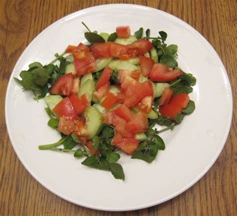 watercress-salad-recipe-with-tomato-and-cucumber image