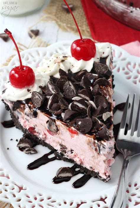 chocolate-cherry-ice-cream-pie-life-love-and-sugar image
