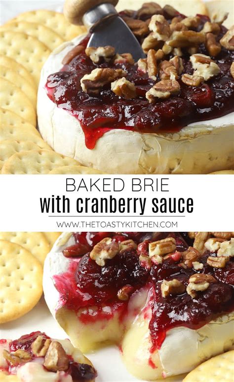 baked-brie-with-cranberry-sauce-the-toasty-kitchen image