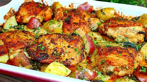 creamy-garlic-butter-chicken-and-potatoes image