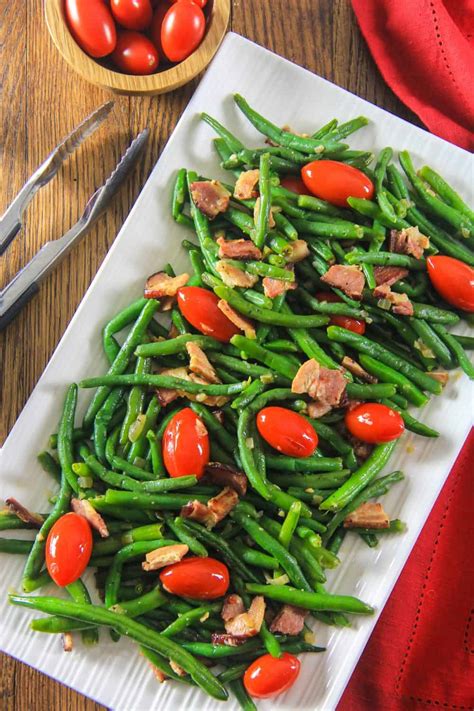 bacon-green-bean-salad-recipe-simply image