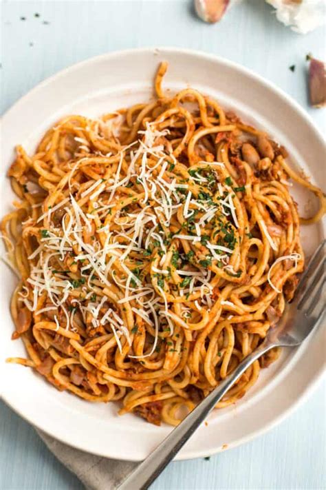 walnut-and-bean-bolognese-easy-cheesy-vegetarian image