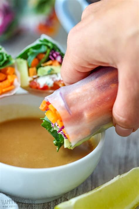 vegetarian-fresh-spring-rolls-with-peanut-sauce image