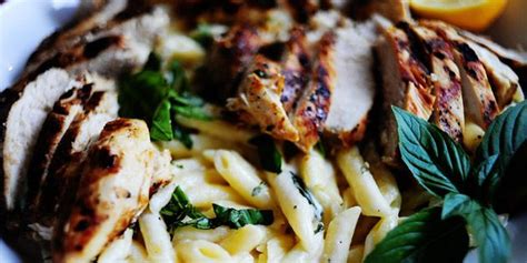 grilled-chicken-with-lemon-basil-pasta-the-pioneer image