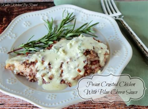 pecan-chicken-with-blue-cheese-sauce image