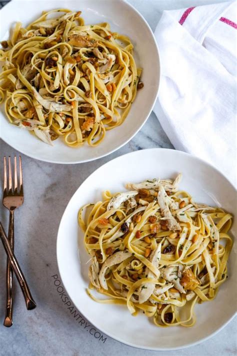 linguine-with-roast-chicken-and-pine-nuts-pooks image
