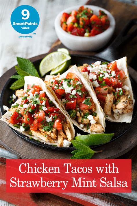chicken-tacos-with-strawberry-mint-salsa-flatoutbread image