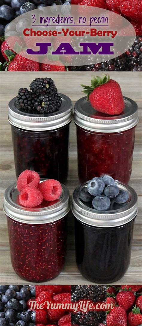 choose-your-berry-jam-3-ingredients-with-no-pectin image