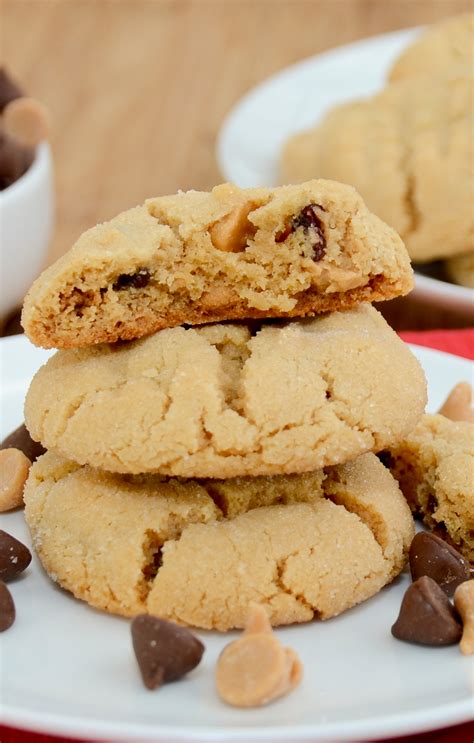double-peanut-butter-and-milk-chocolate-chip-cookies image